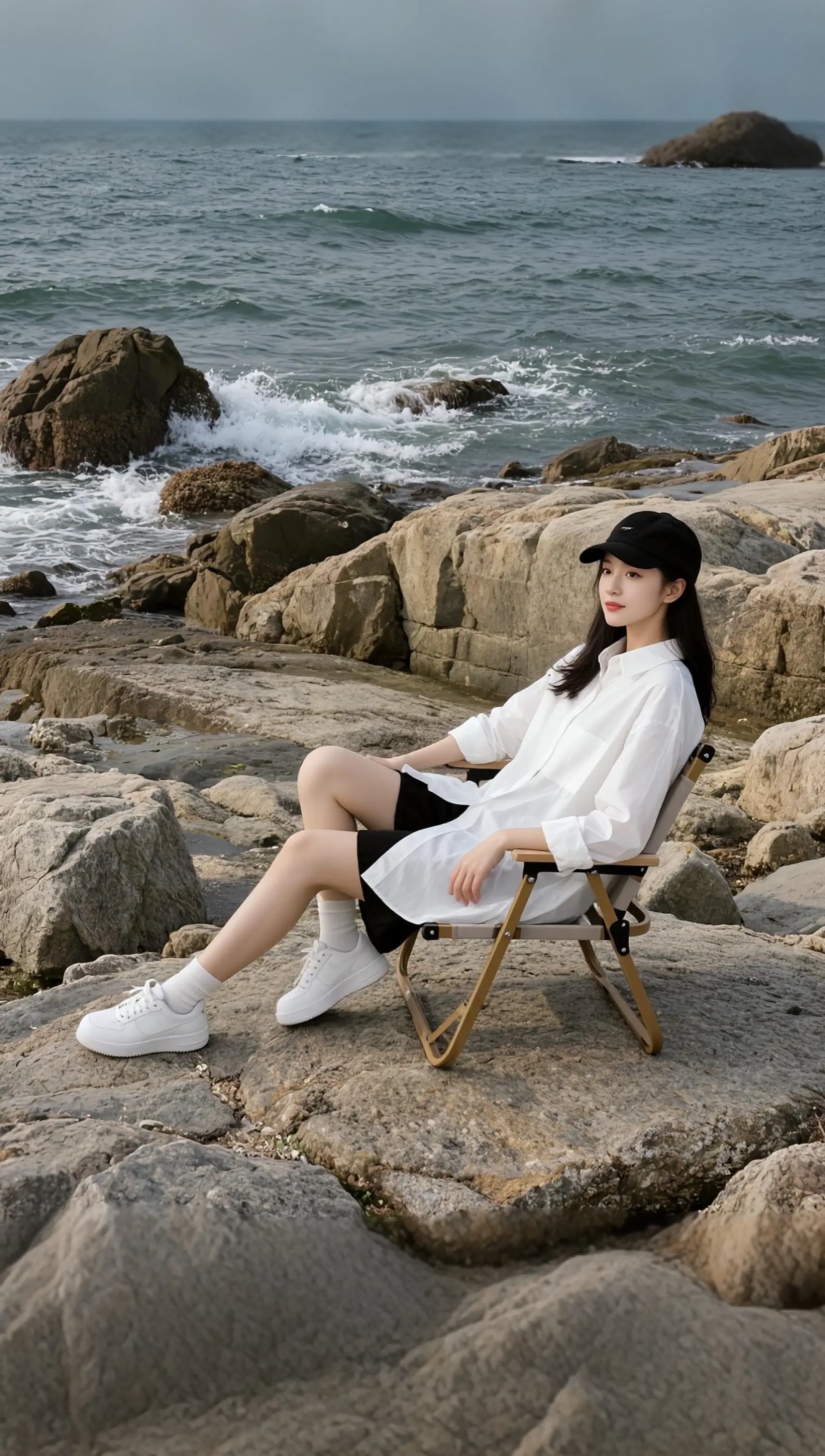 AI海滨随拍 随变ai随便玩