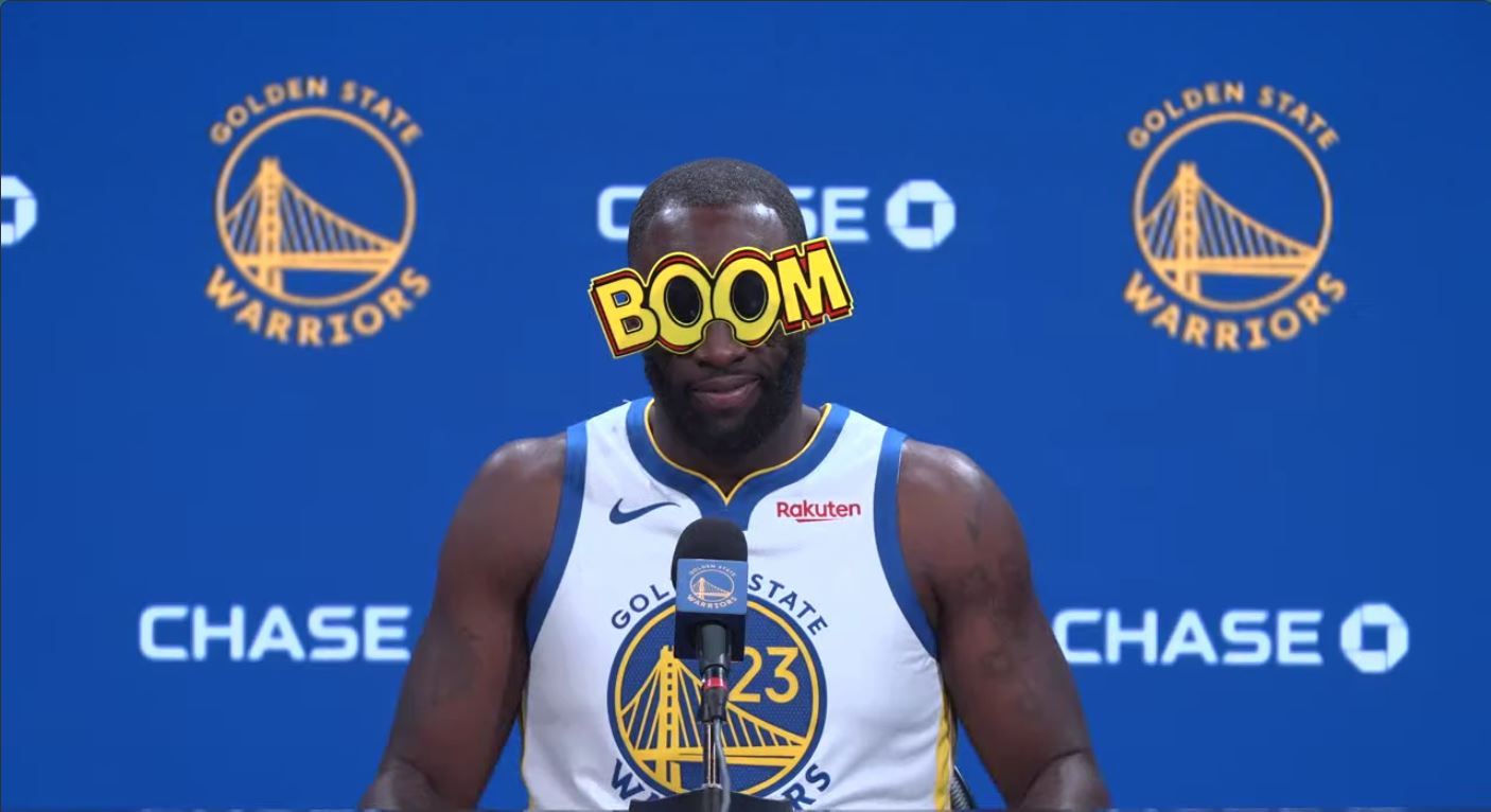 所以追梦是戴了墨镜吗，一开始还以为是特效nba媒体日 ​​​