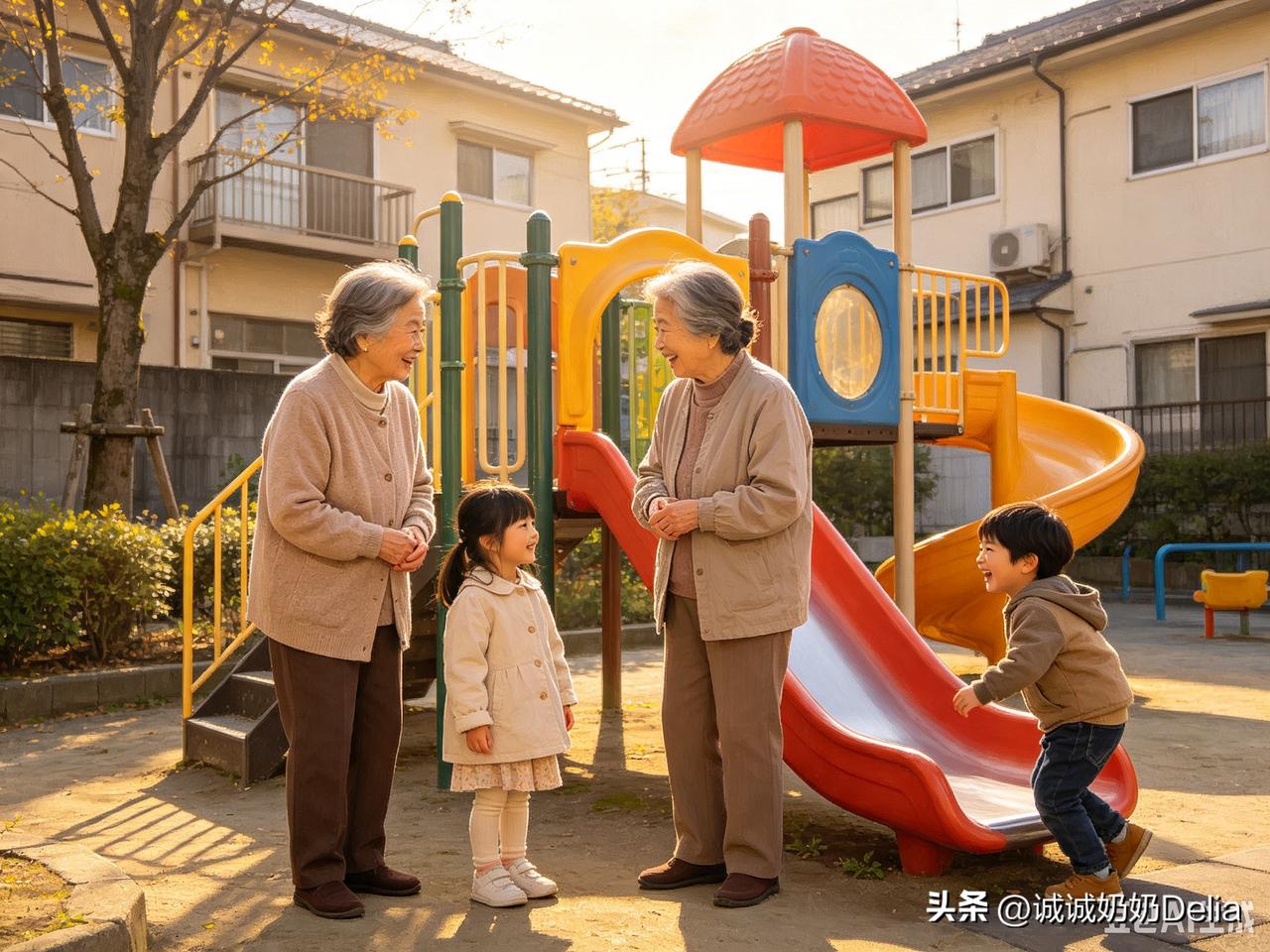 期待着8月4号带孙子一起回无锡，一样是带孙，为何更喜欢在自己家？
在无锡小区遛娃