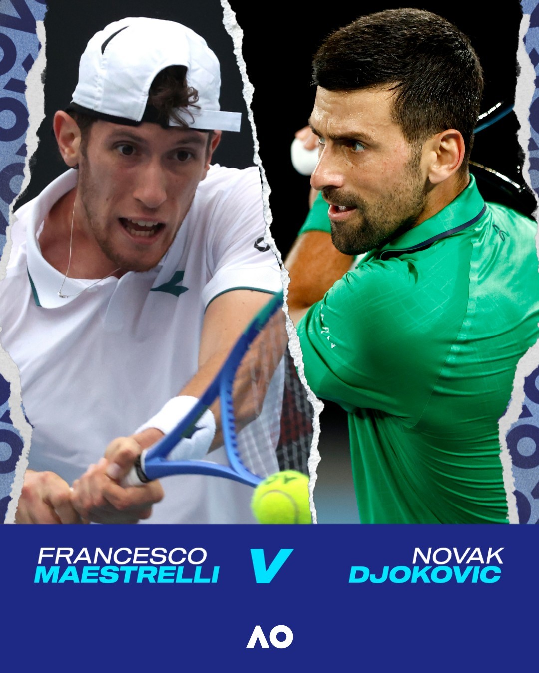 #德约科维奇四大满贯胜场数399# 2026澳网男单正赛次轮，4号种子德约科维奇