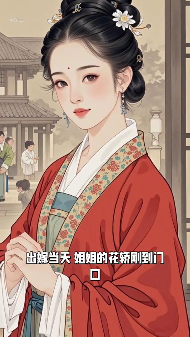 村里一对姐妹同一天出嫁，姐姐嫁镇上大户，彩礼丰厚，花轿排场。妹妹嫁山里穷小子，只