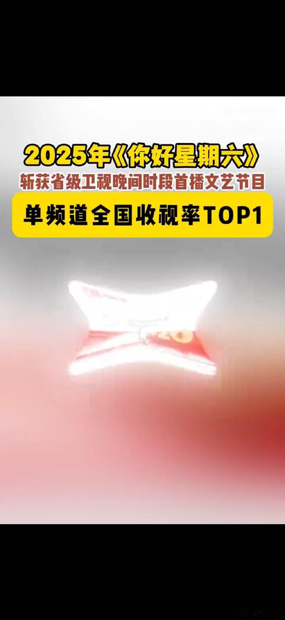 你好星期六年度收视第一hi6收视率年度第一你好星期六恭喜《你好星期六》锁定年度收