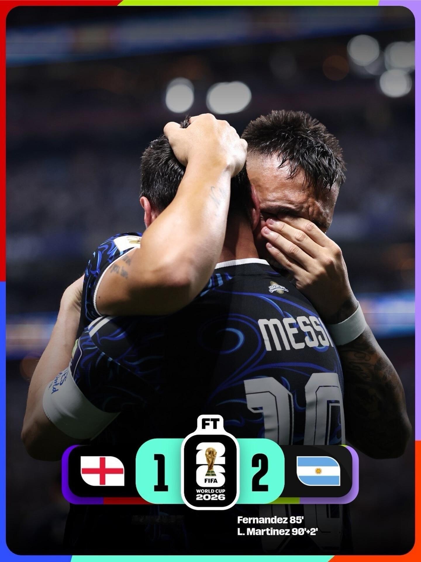 【第②场半决赛】 世界杯 阿根廷🇦🇷2：1逆转淘汰英格兰🏴󠁧󠁢󠁥󠁮