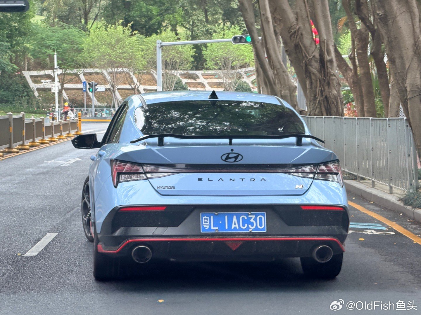 伊兰特N的尾翼大小我觉得正好，不张扬但是又很帅伊兰特N伊兰特n