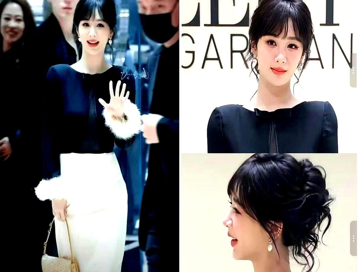 说真的，杨紫这状态我有点惊着。前一秒穿黑丝绒上衣配白长裙，像刚留洋回来的大小姐；