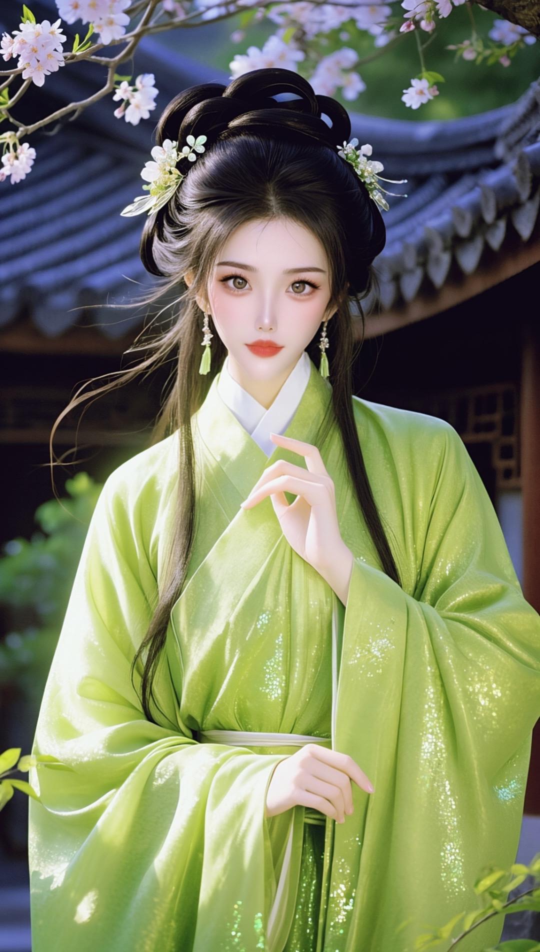 AI古风动漫油画感  原创国风计划 国风的美感 清雅汉装
