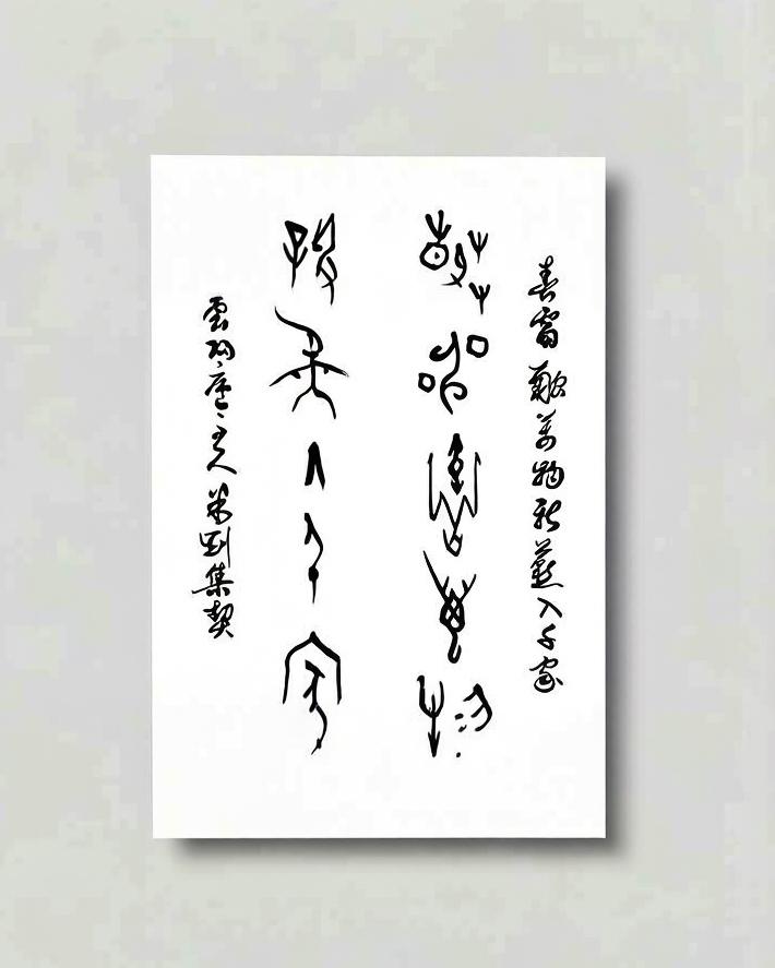 米刚甲骨文作品