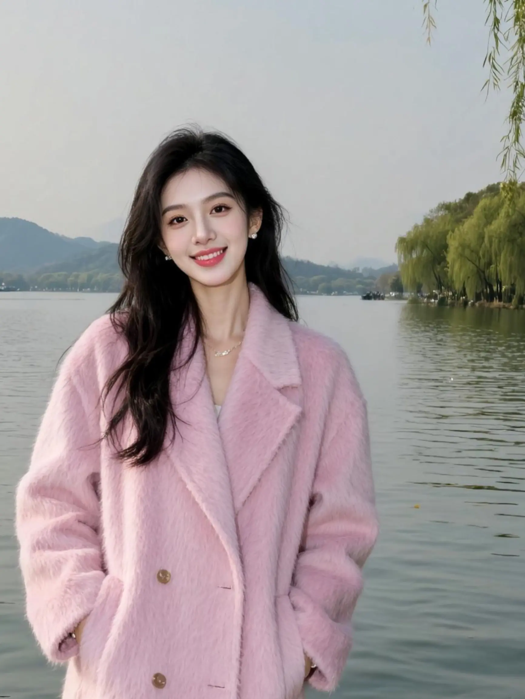 AI湖畔粉衣照 随变ai随便玩 玩法合伙人计划 没有人能拒绝姐姐风 随...