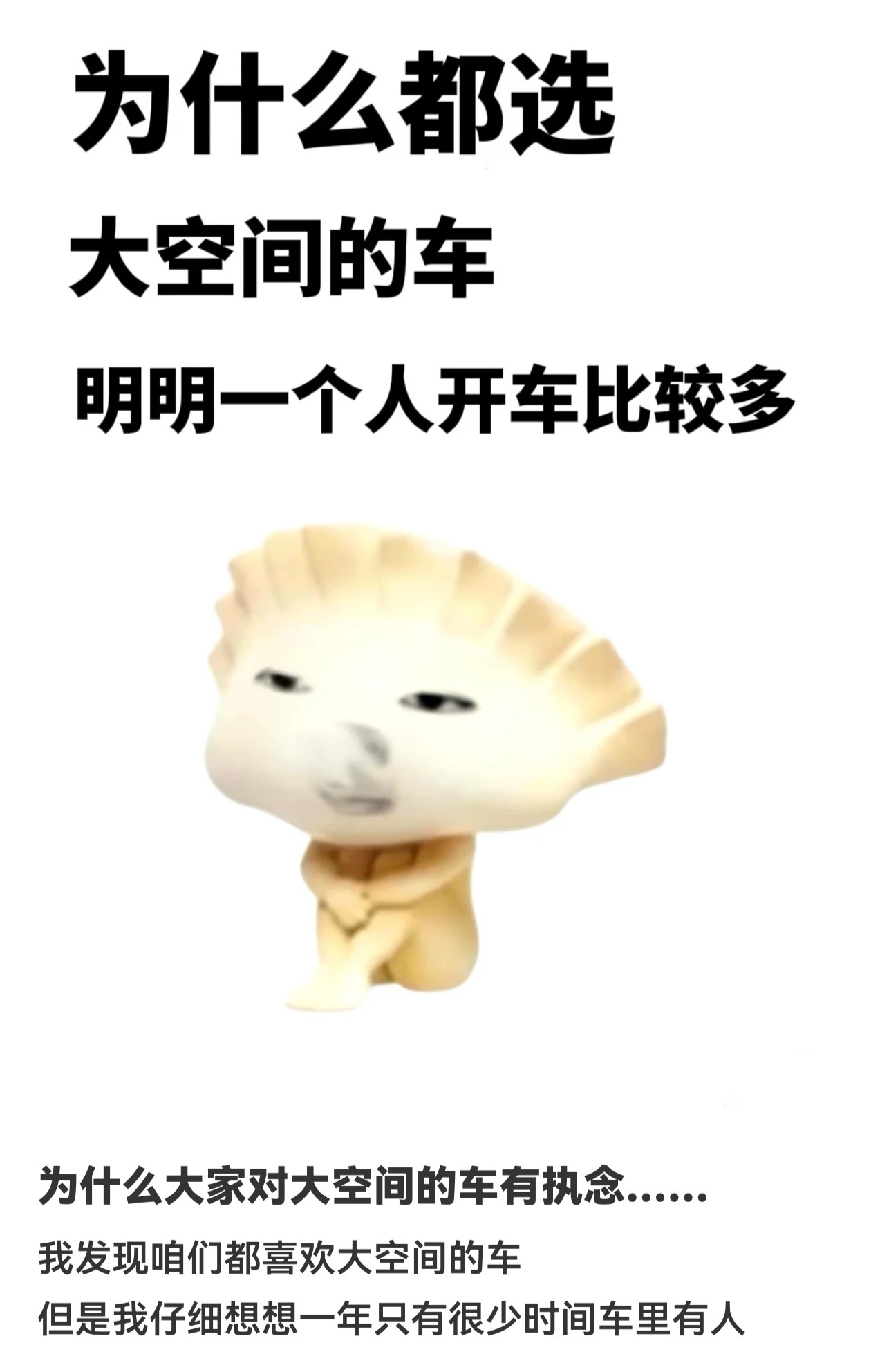 为什么大家对大空间的车有执念 ​​​