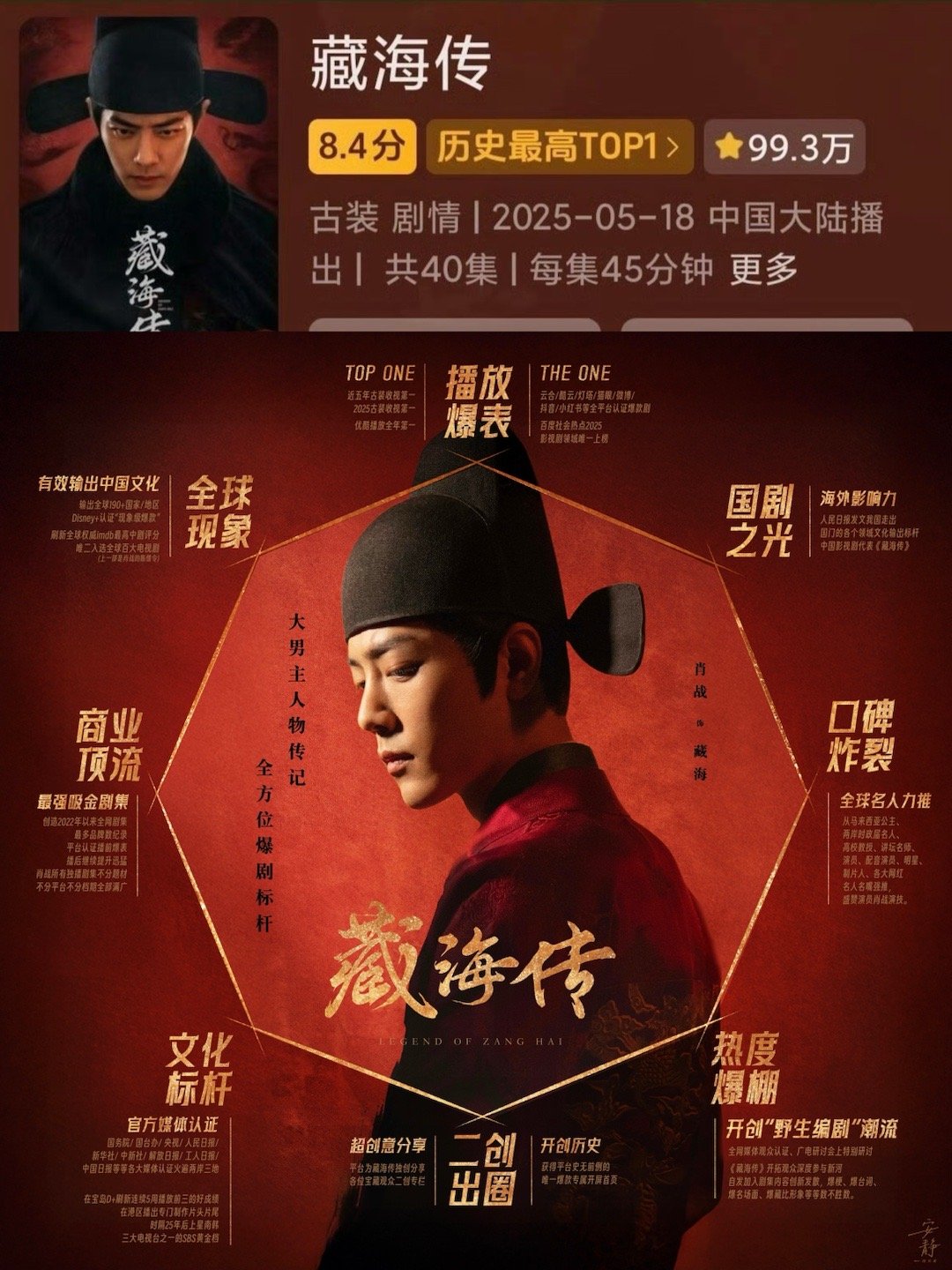我靠！！！·抖🎵《藏海传》有近百万人打分，获超高8.4分[酷]·2025年全平