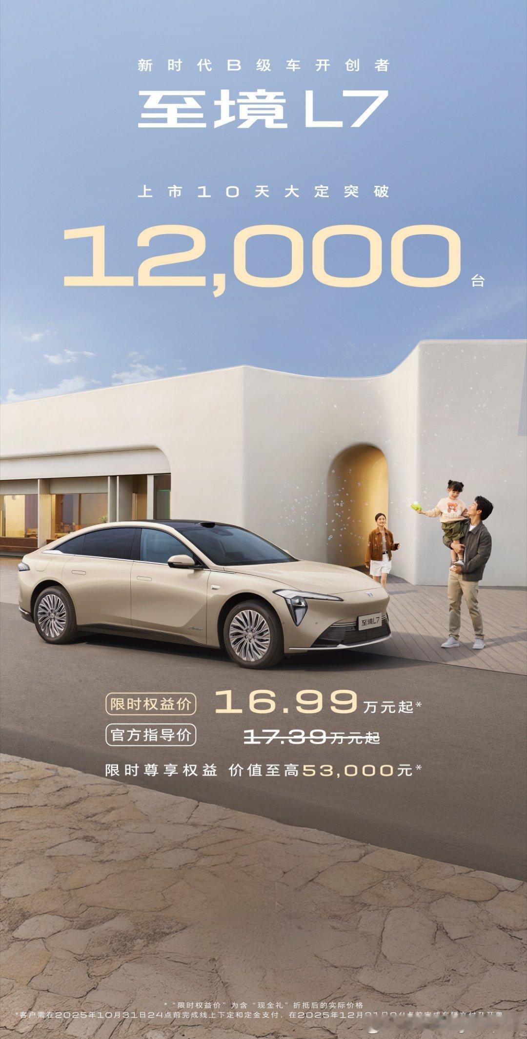 假期回来第一天，别克就发喜报了，说是至境L7大定突破12000台。我认为属于合资