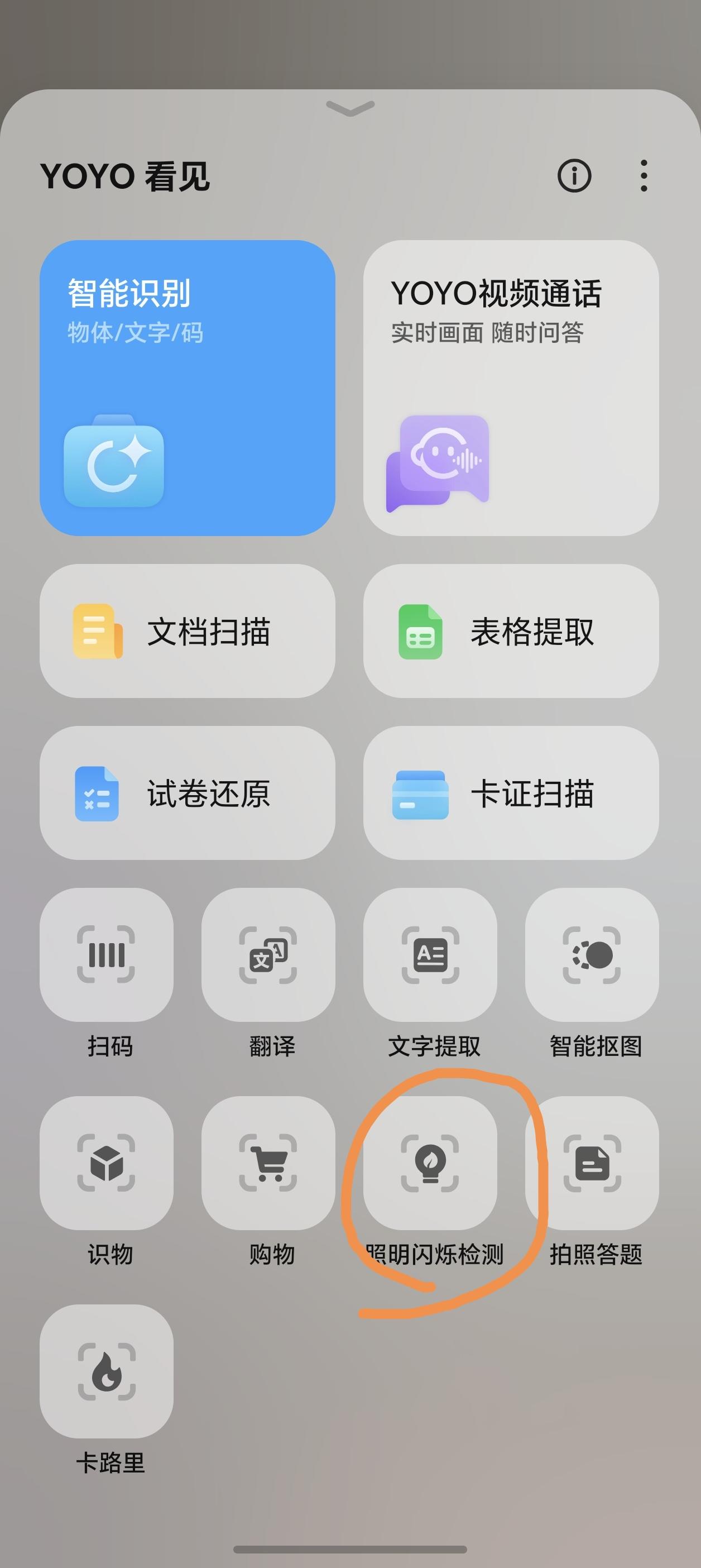 荣耀照明闪烁检测功能真实用，刚刚试了下客厅吸顶灯、筒灯，显示很健康。