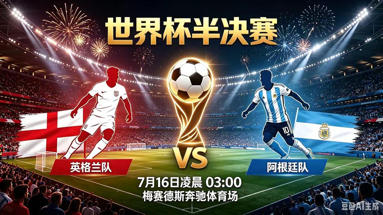 1982年英国和阿根廷的马岛战争，英国胜；
2026年的世界杯，英国和阿根廷的半