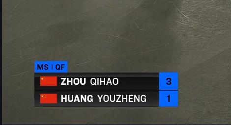 七号满电的时候真的很顶！

周启豪今天两场比赛都是3-1胜出了，上午刚3-1篠塚