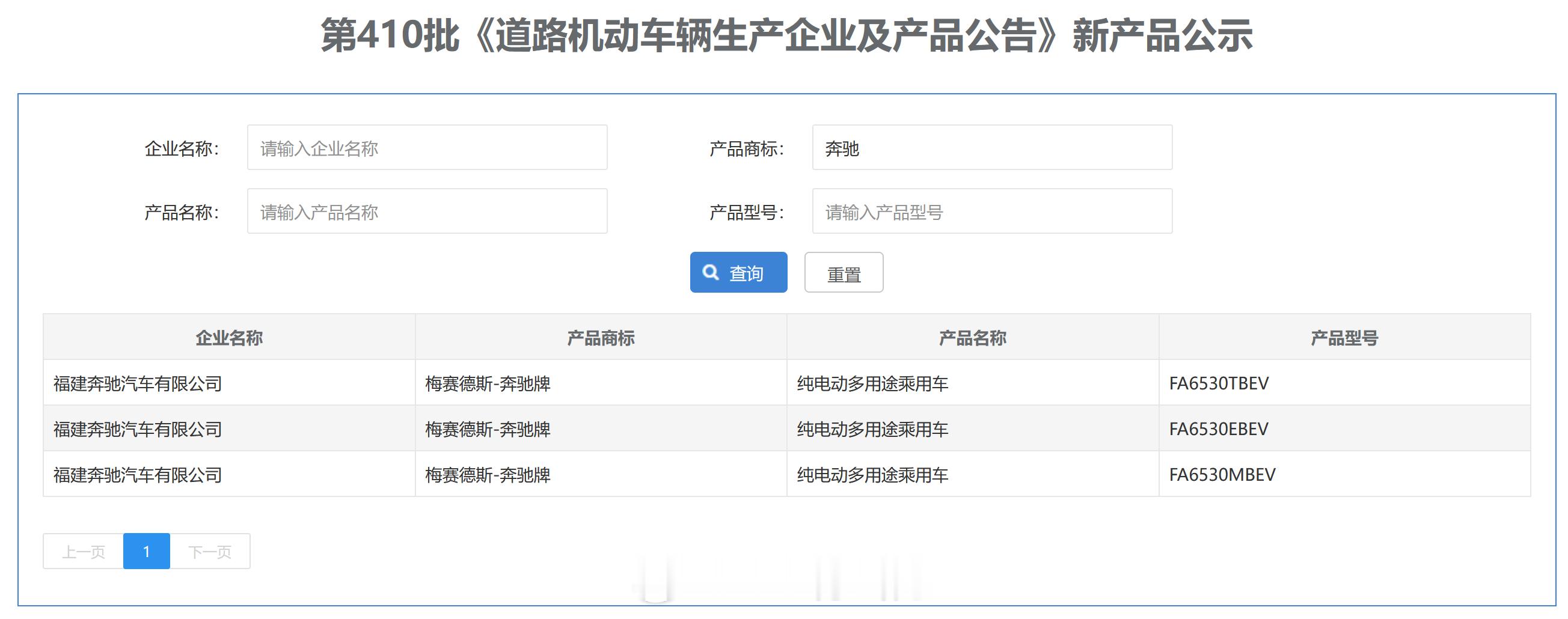 工信部车展 之第410批公示新车——福建奔驰VLE。这车3月份已经在欧洲首秀，没