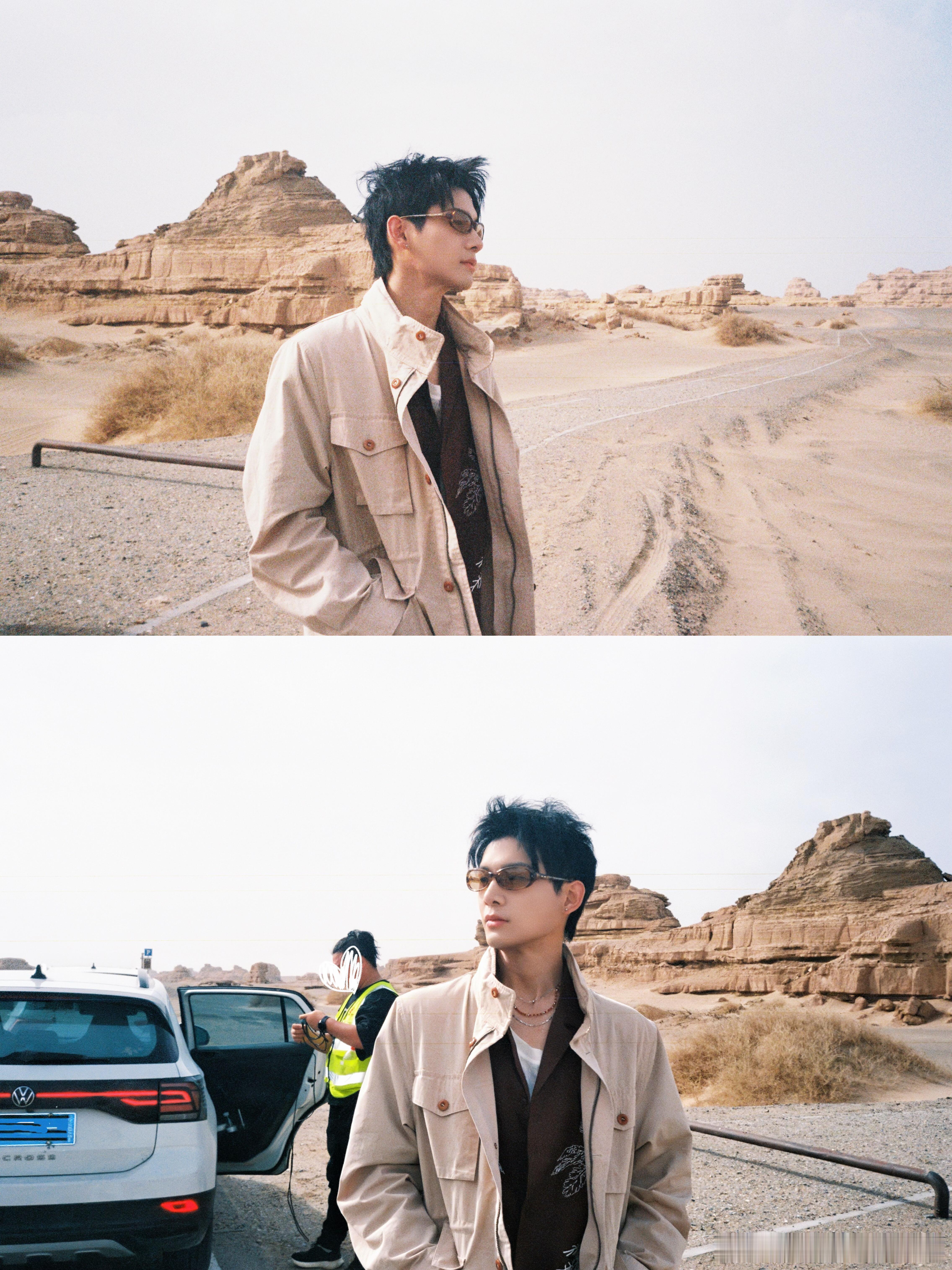 姚琛敦煌沙漠写真姚琛又帅出了新高度，对于这一次的女排来说也是带给我们无尽的神秘感