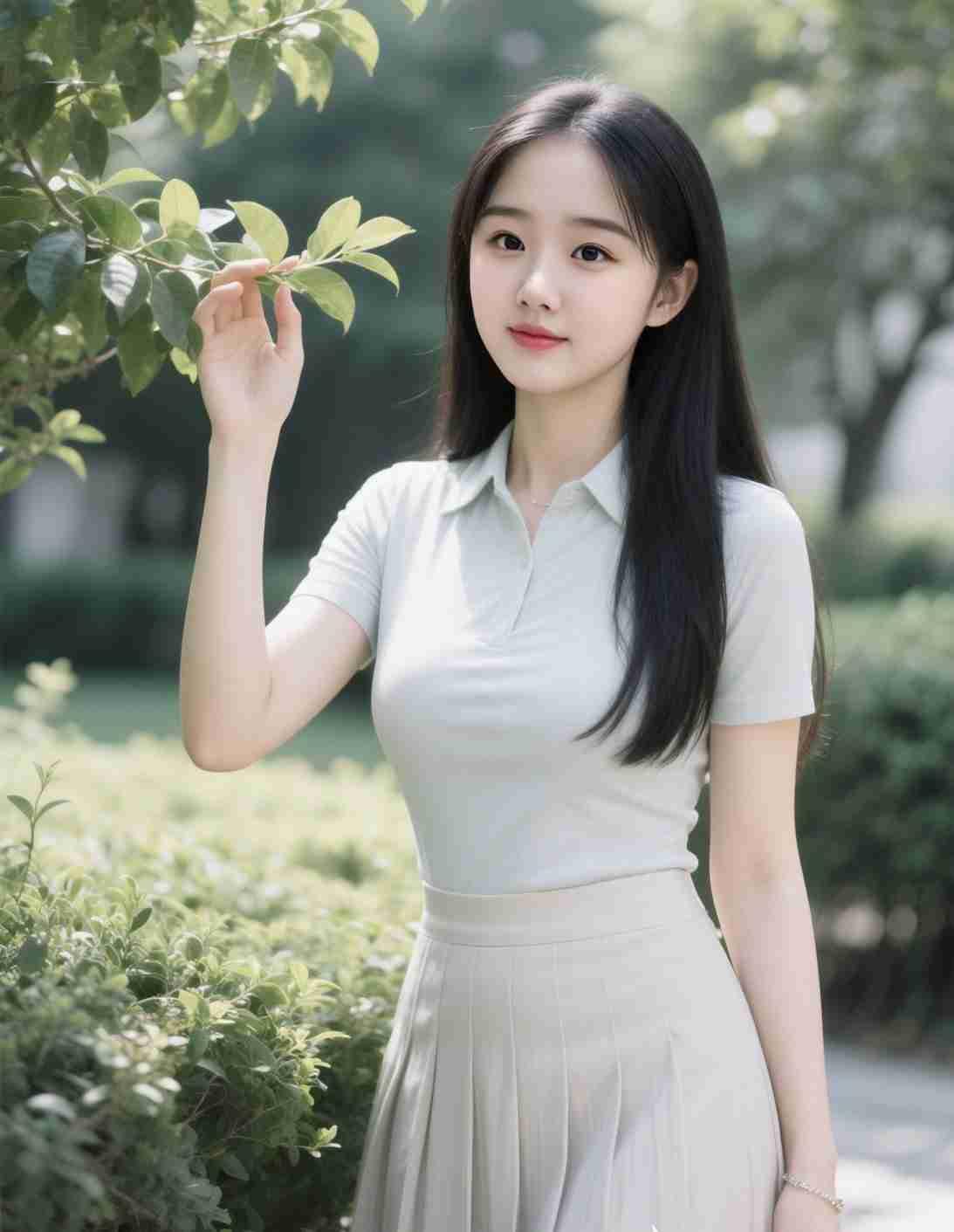 我的今日状态：😁轻松愉快
我这里的天气：☀️晴天
《夏叶与少女》
 
指尖轻触