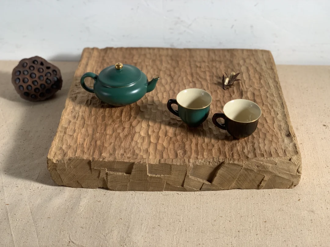 香樟木茶盘、老木手工雕刻；茶室民宿侘寂茶具