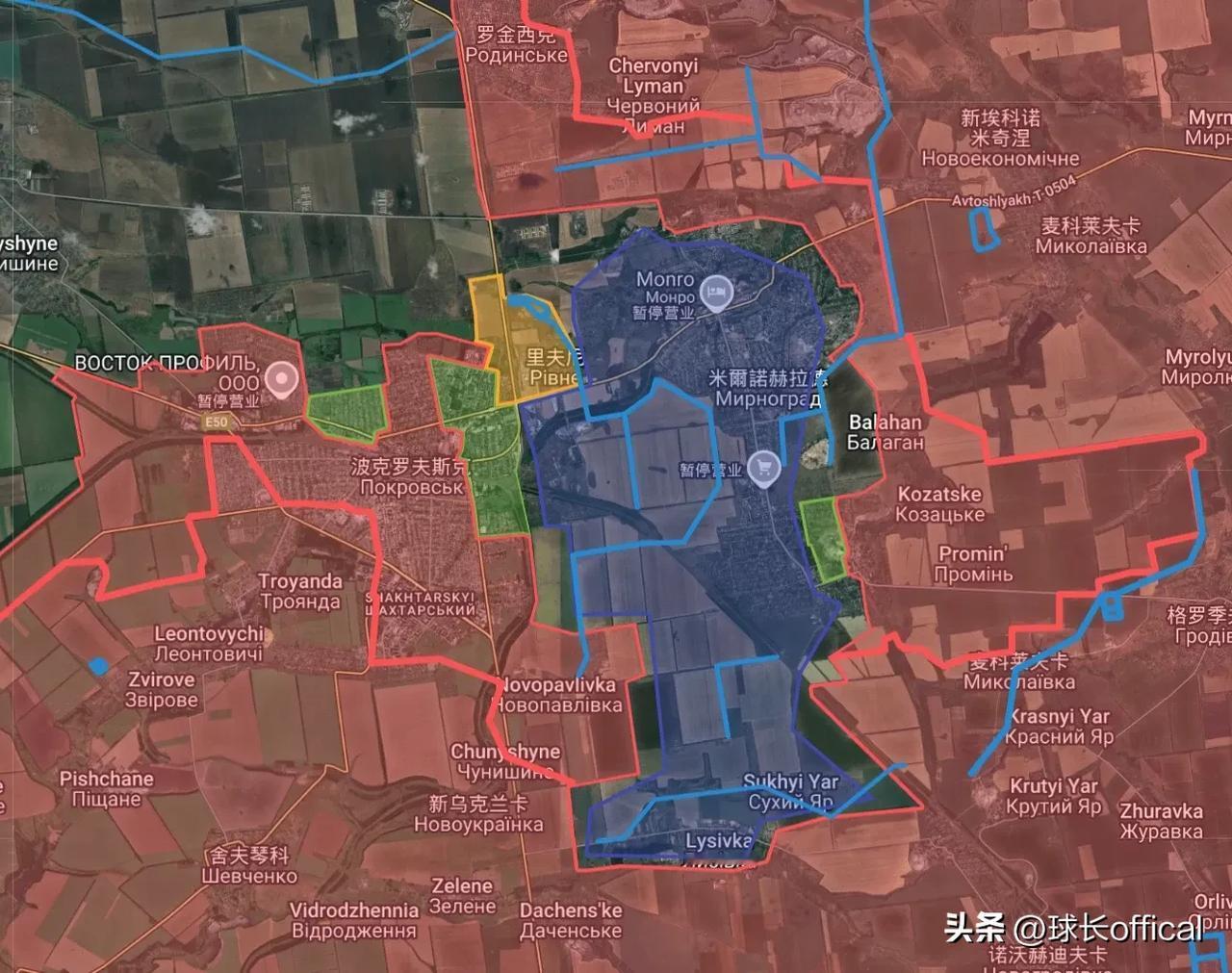 快讯！俄军解放红军城，开始全力进攻季米特洛夫！
红军城陷落的速度比捷尔任斯克都快