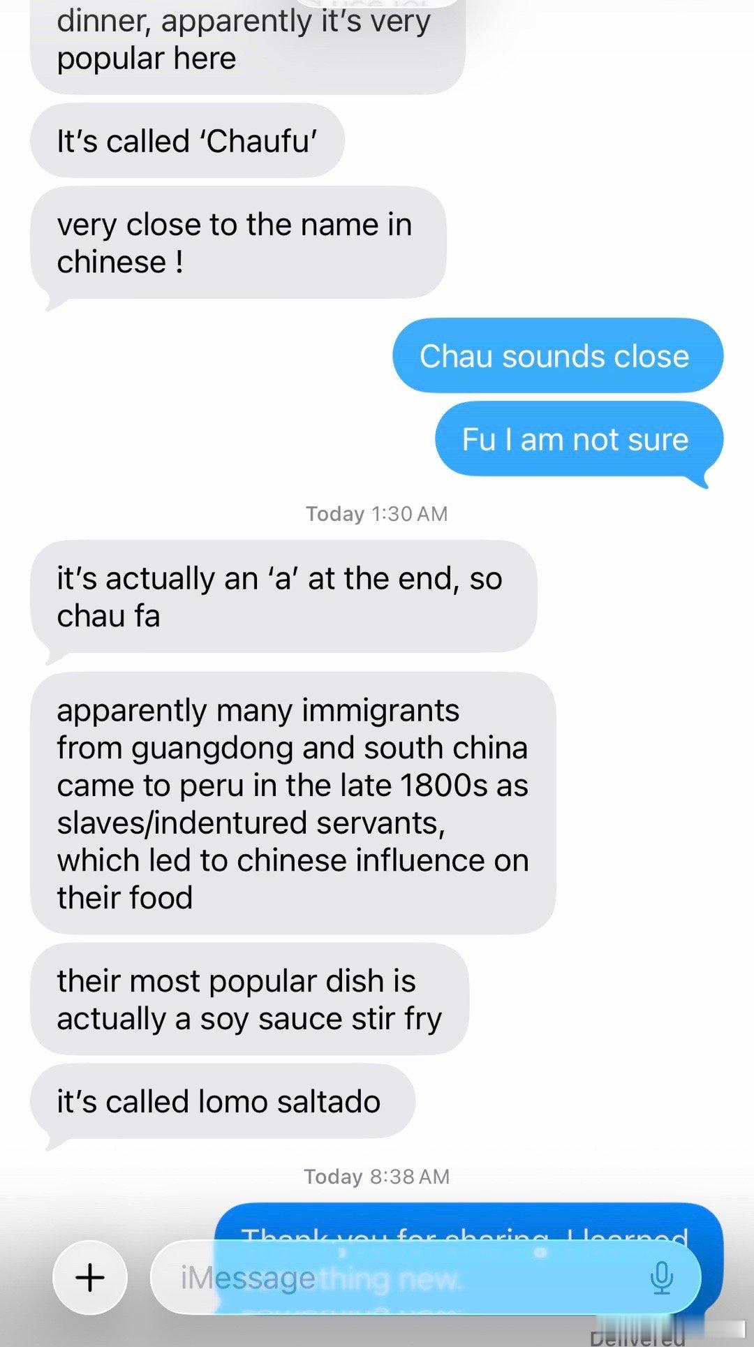 秘鲁公园 老二在秘鲁旅行，发现一个中国公园，将照片发给我。还告诉我吃了炒饭，炒饭