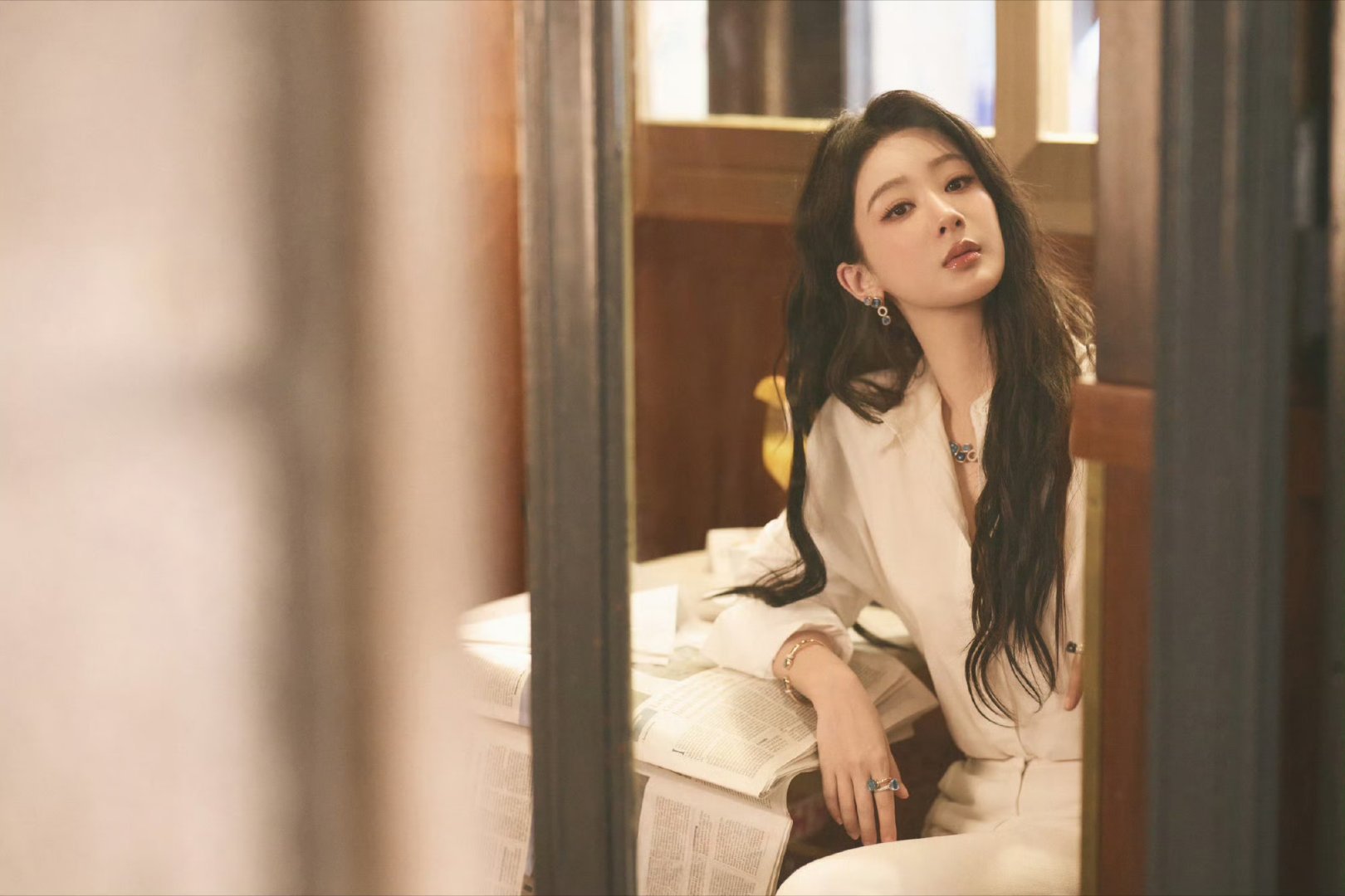 杨紫 心里装着美好，眼里的世界就美好♡杨紫玉兰花开君再来 杨紫董竹君 杨紫工作室