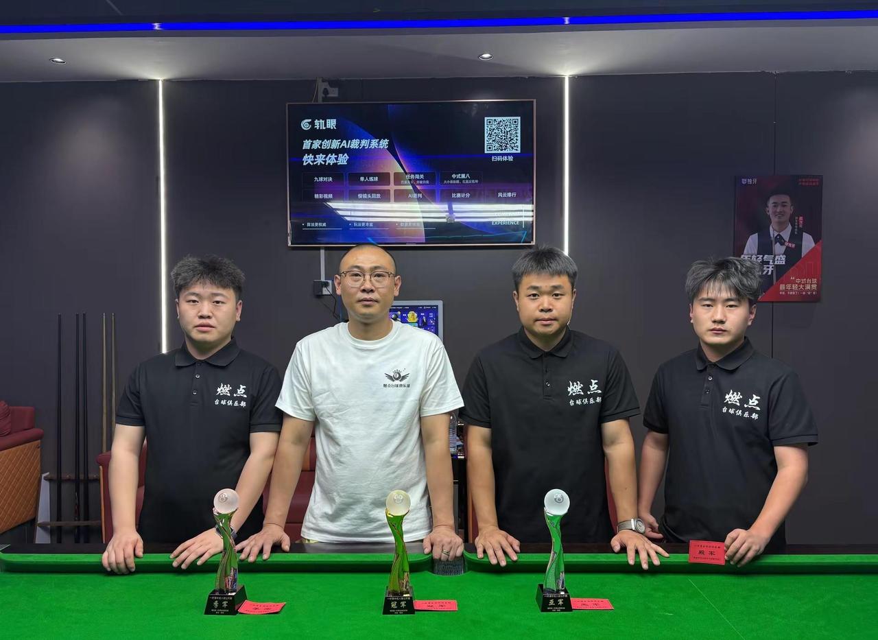 恭喜燃点球员包揽四强，冠军：陈浩  亚军：晁正豪  季军：张俊豪    殿军：何