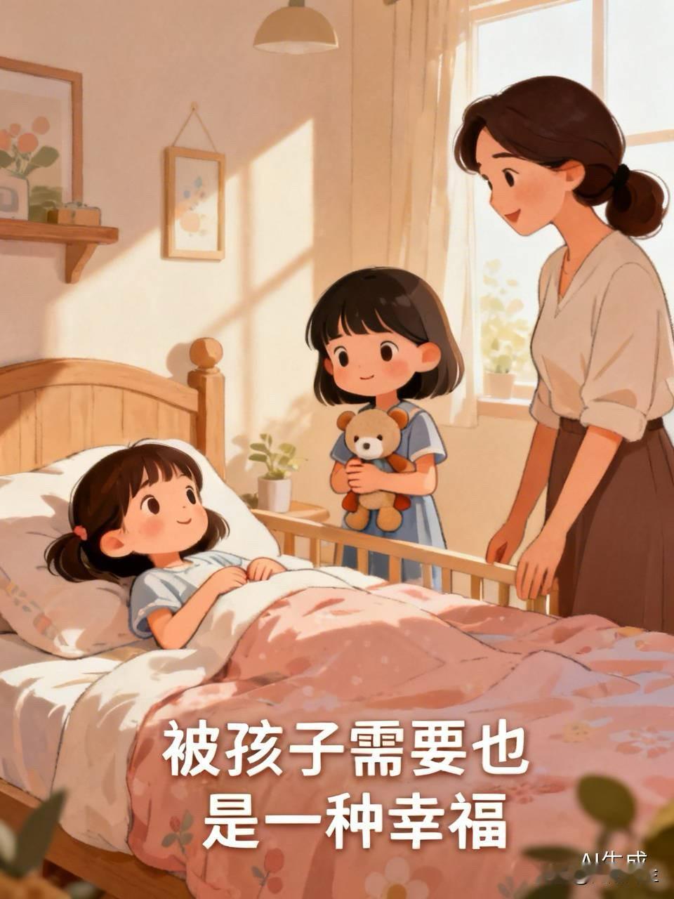 两个女儿都需要妈妈陪，被孩子需要也是一种幸福。

昨晚大女儿回家，晚上睡觉说要我