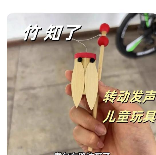 竹知了，只是世人喜欢的一种玩具，就像喜欢夏天蝉呜一样，时候到了总想听一听季节中最