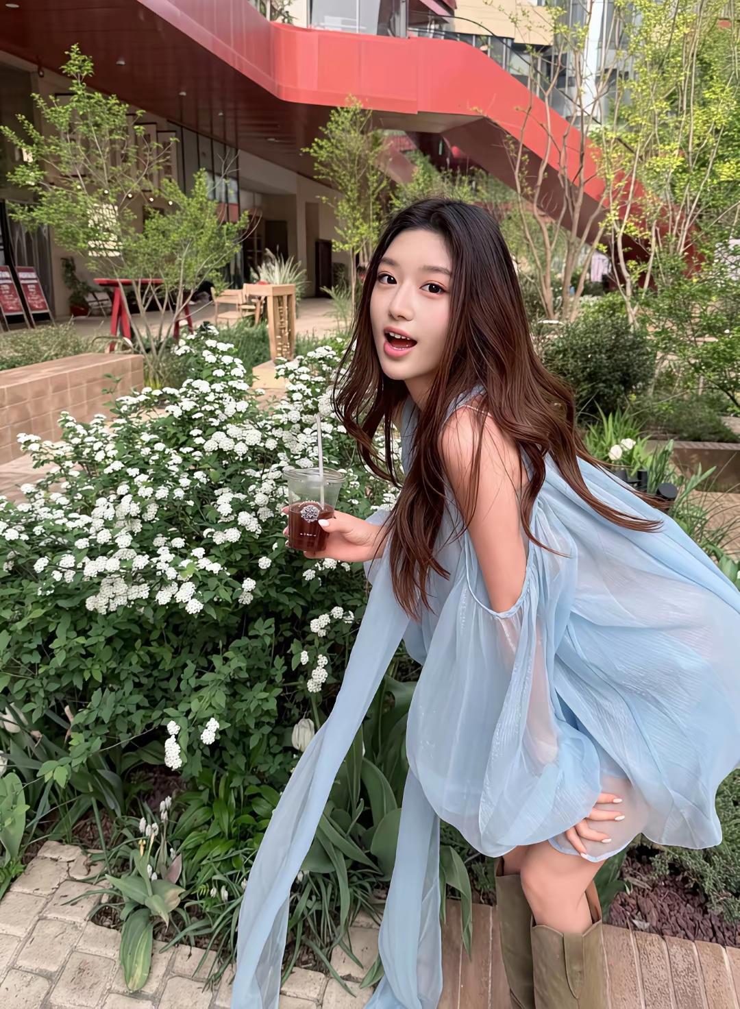 穿这裙子👗不冷吗？
穿这双鞋不热吗？