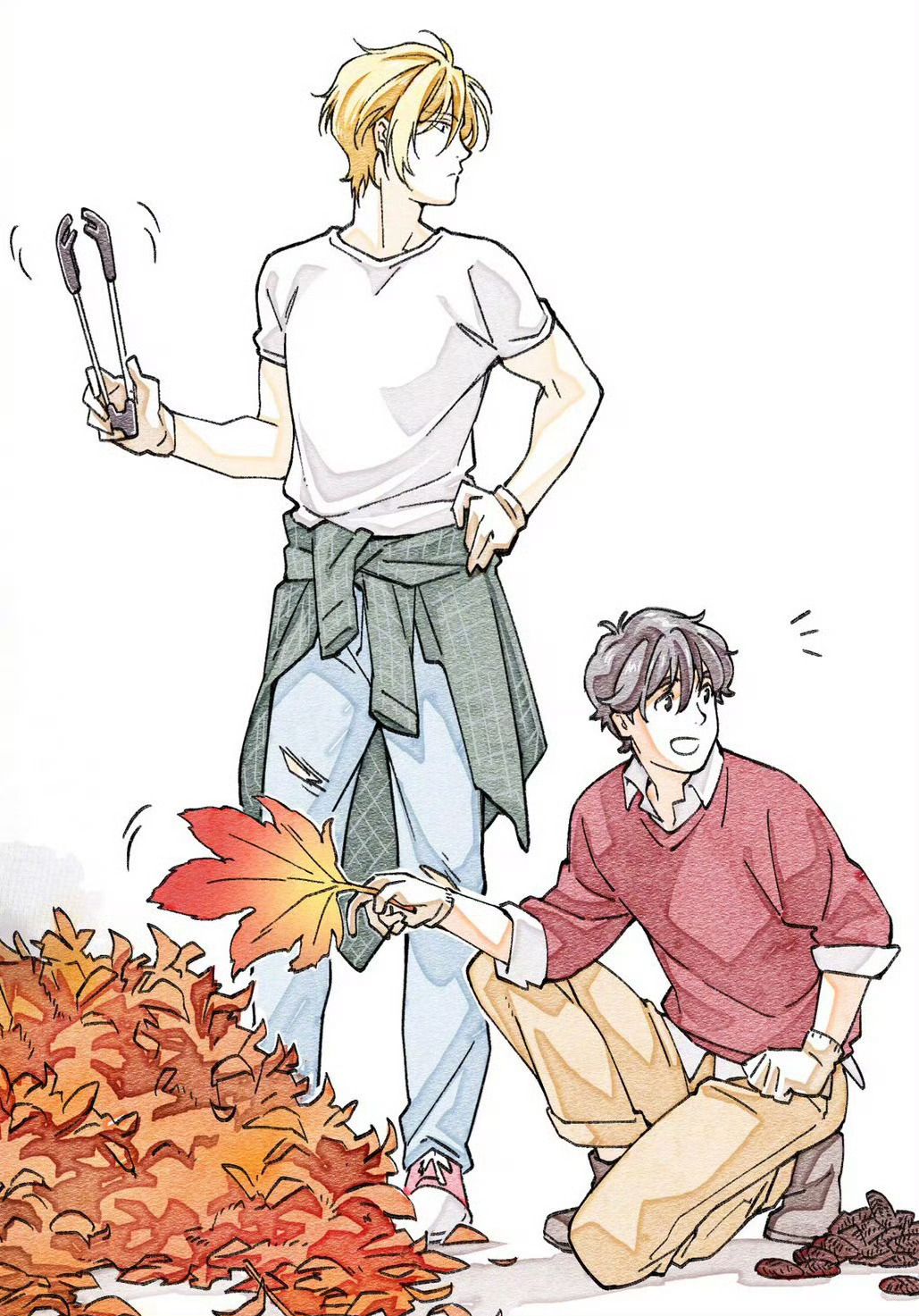 #不敢看第二遍的动漫# 再厉害的猛男，也不敢看《banana fish》第二遍[