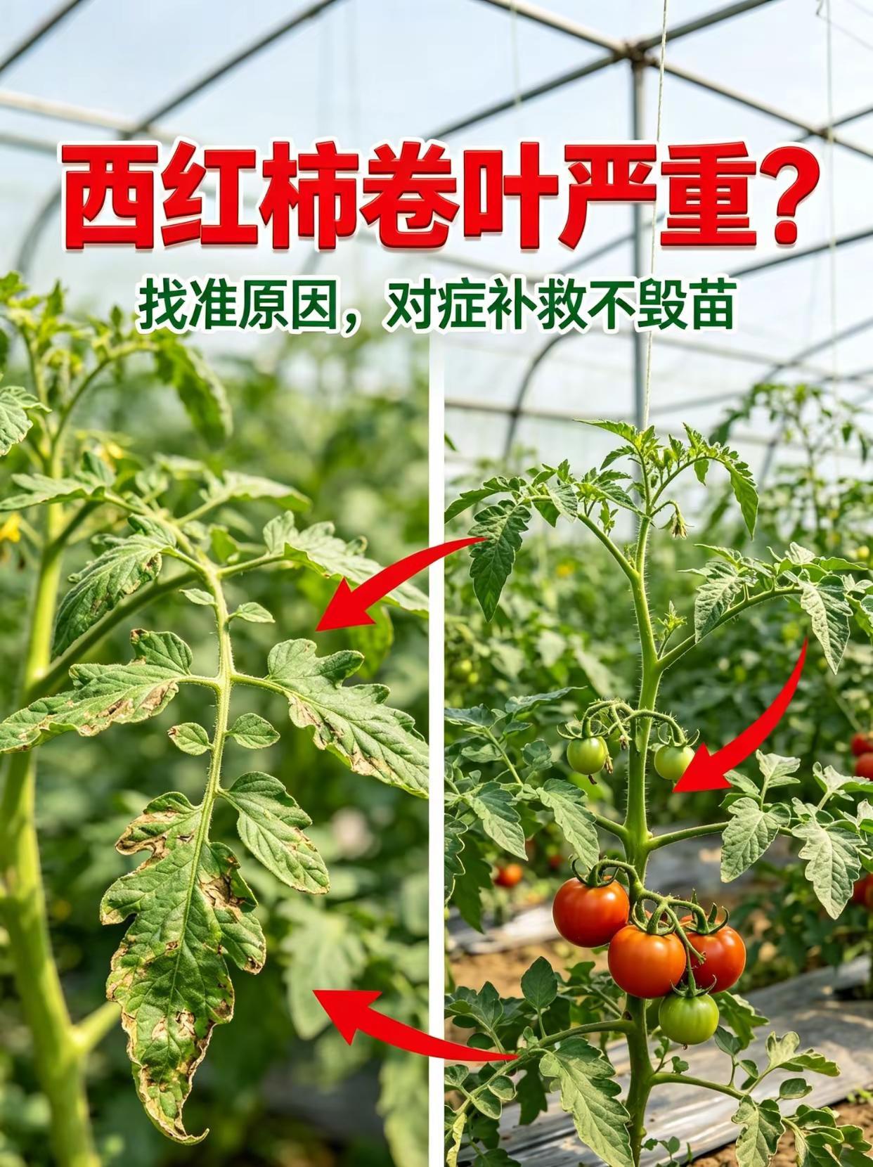 西红柿卷叶严重？找准原因对症救苗！。西红柿种植 卷叶 蚜虫 粉丝