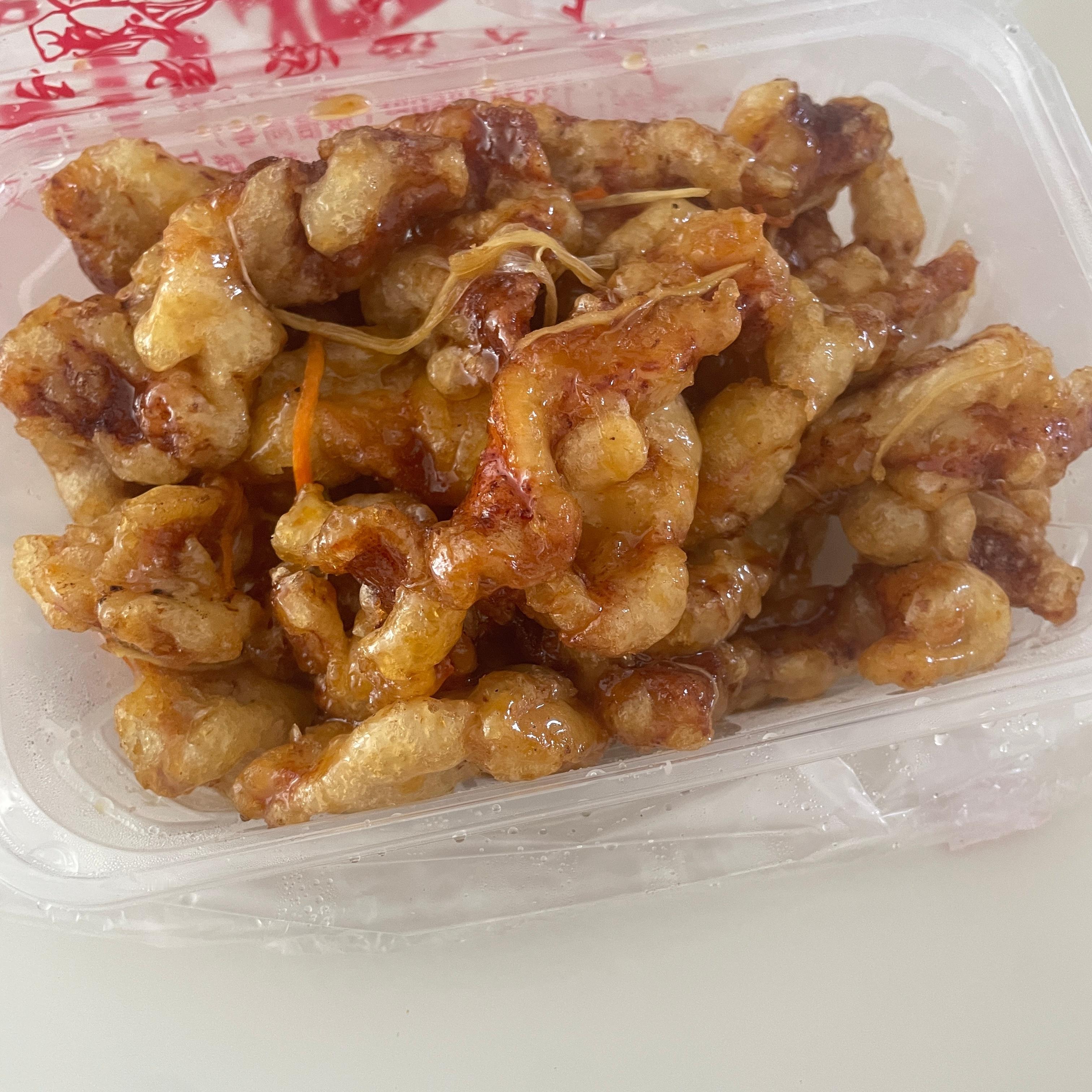 吃上了 才吃了几块就香迷糊了