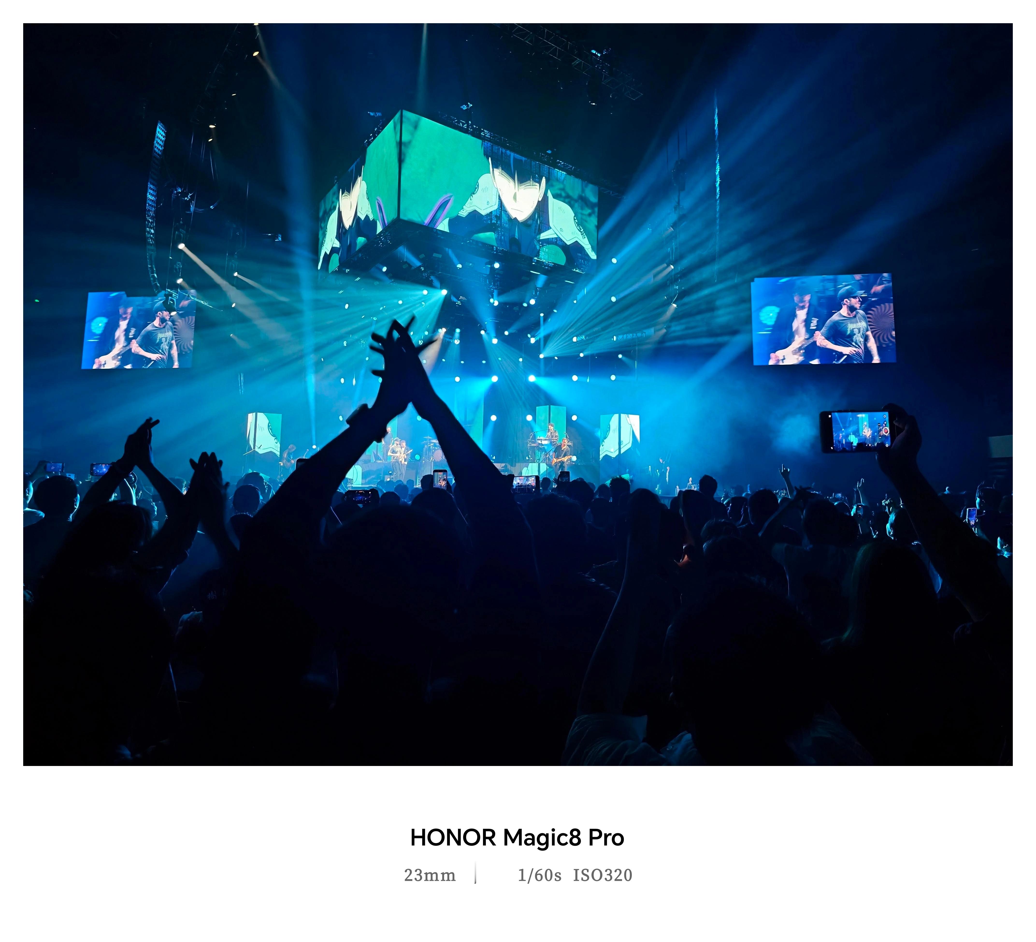 看看OneRepublic演唱会，荣耀Magic8 Pro+增距镜，拍出来的效果