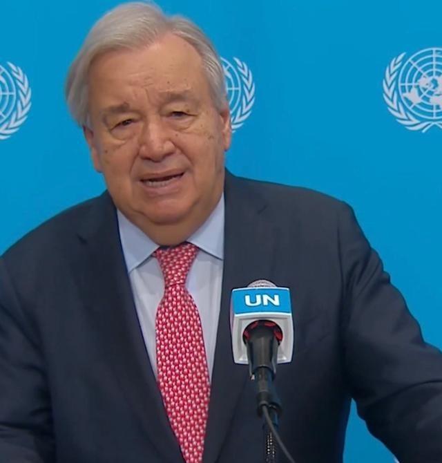 时至今日联合国终于是站出来表态了！古特雷斯这位联合国秘书长公开表示如今这场战争的