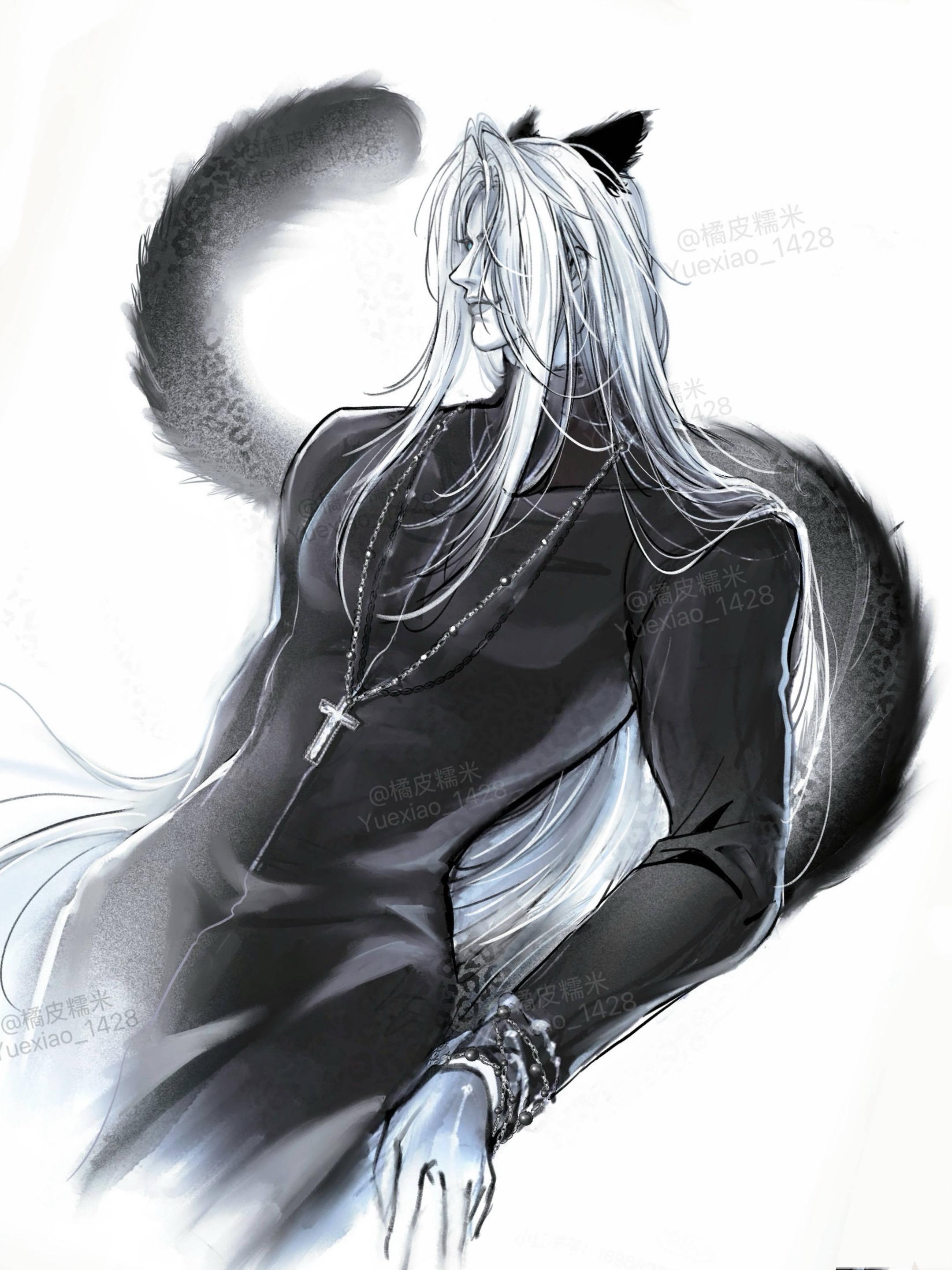 咱们旮旯最帅的猫！◉‿◉。收录在黑豹本里的大萨豹豹神父职业装！！ Cp...