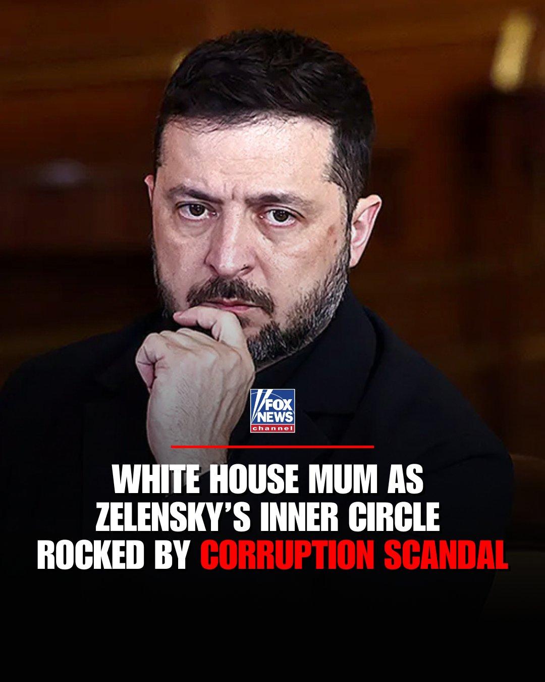 回扣调查！针对一项涉及1亿美元的乌克兰腐败案，白宫目前保持沉默。该调查已导致泽连