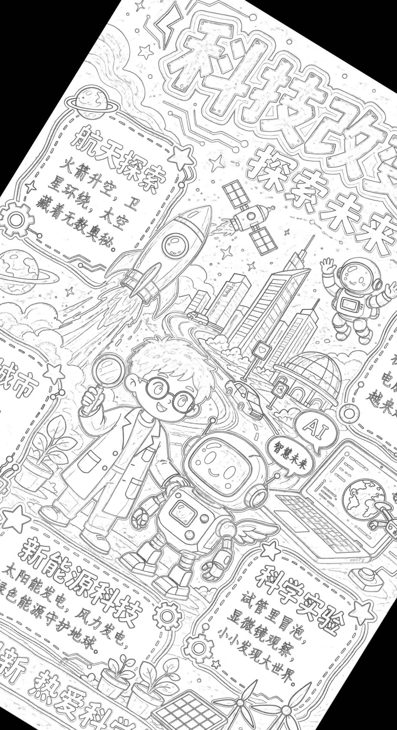 科技手抄报。科技手抄报