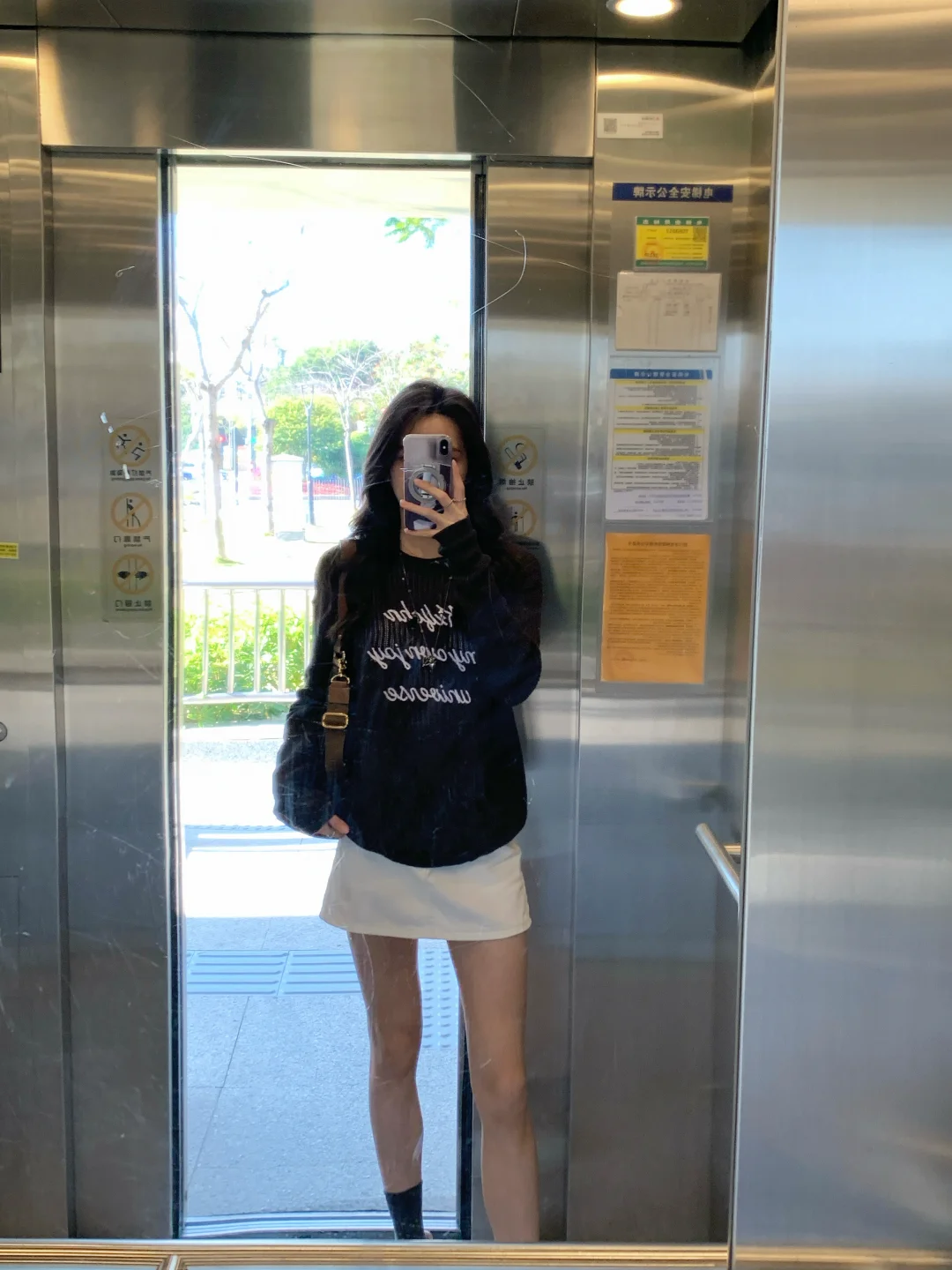 电梯检阅｜浅浅期待早秋穿搭不重样