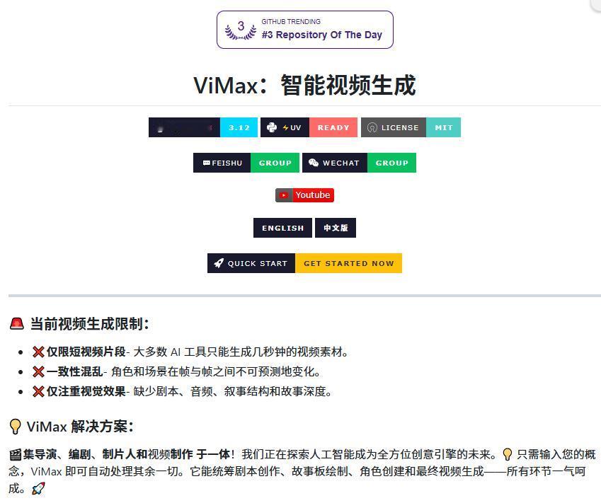 搞AI视频创作的注意了，港大这个项目，我觉得真要改写一批人的工作流了。

ViM