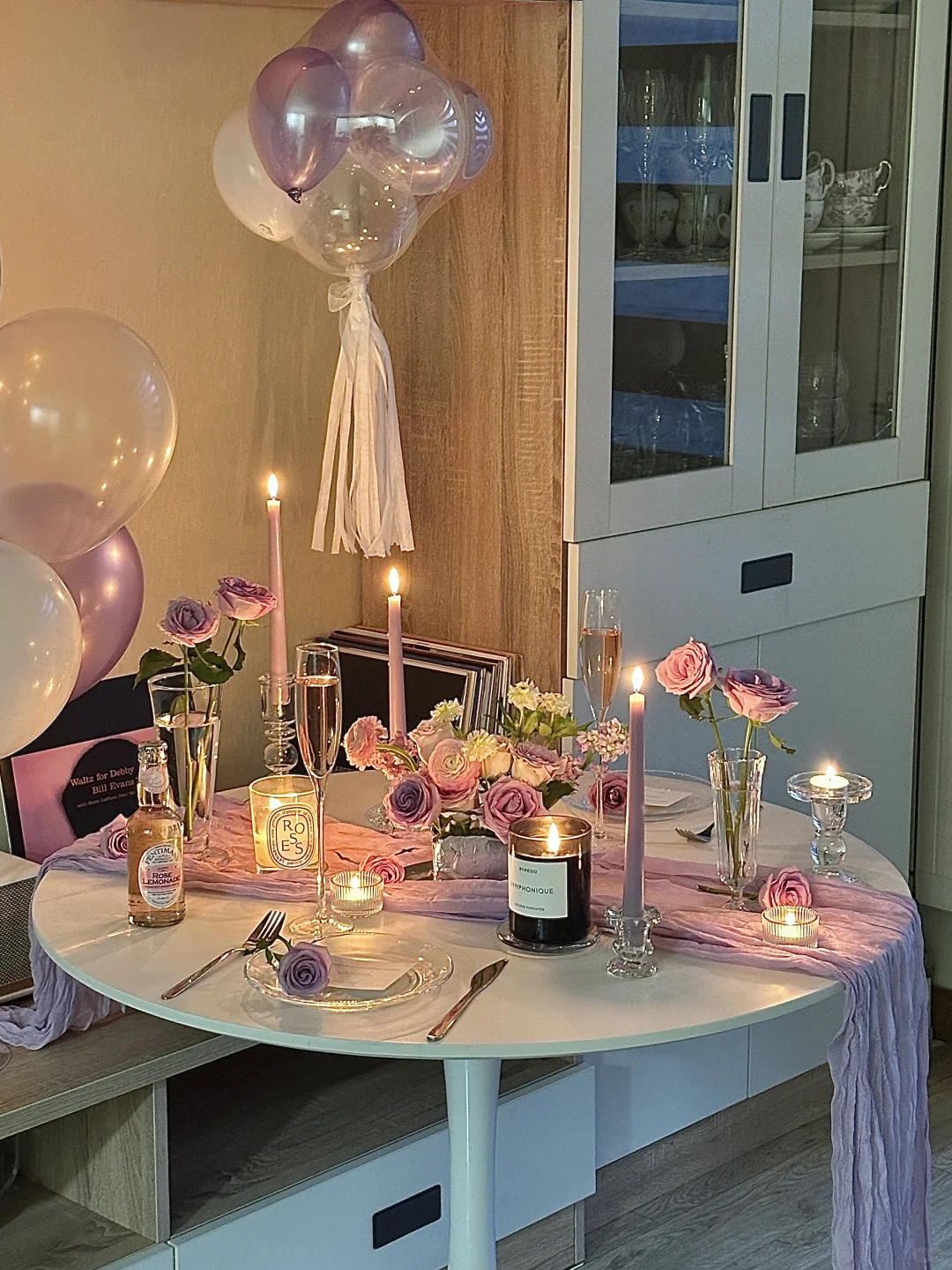 iphone调色🥂｜💜紫色系家庭烛光晚餐这样拍