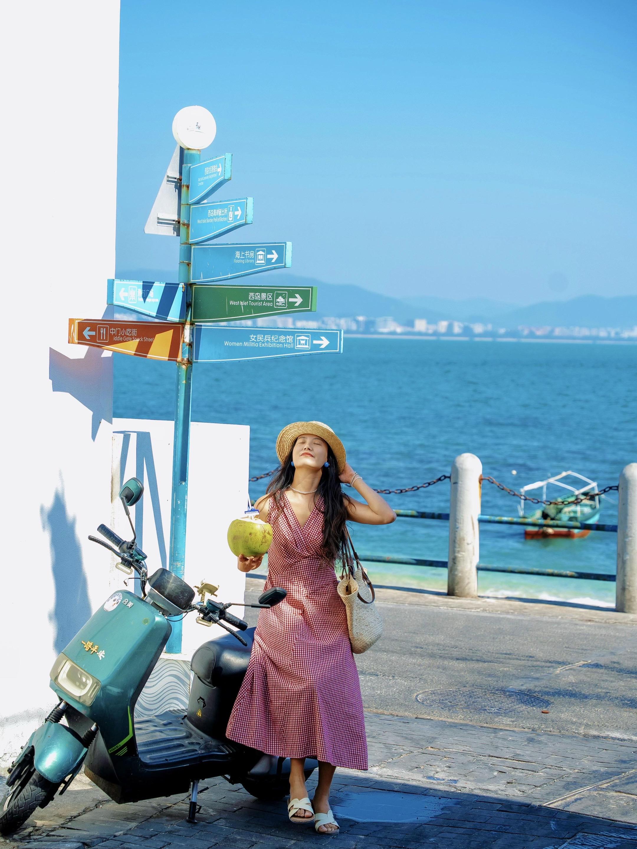 三亚西岛🌴直接复制这条拍照路线！！附机位。来三亚真的值得慢慢游玩的小...