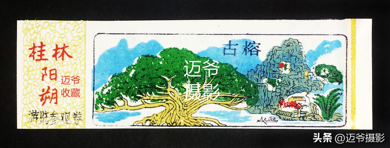 我收藏的门票148~80年代经典PVC塑料门票【手机翻拍、个人收藏】
阳朔古榕8