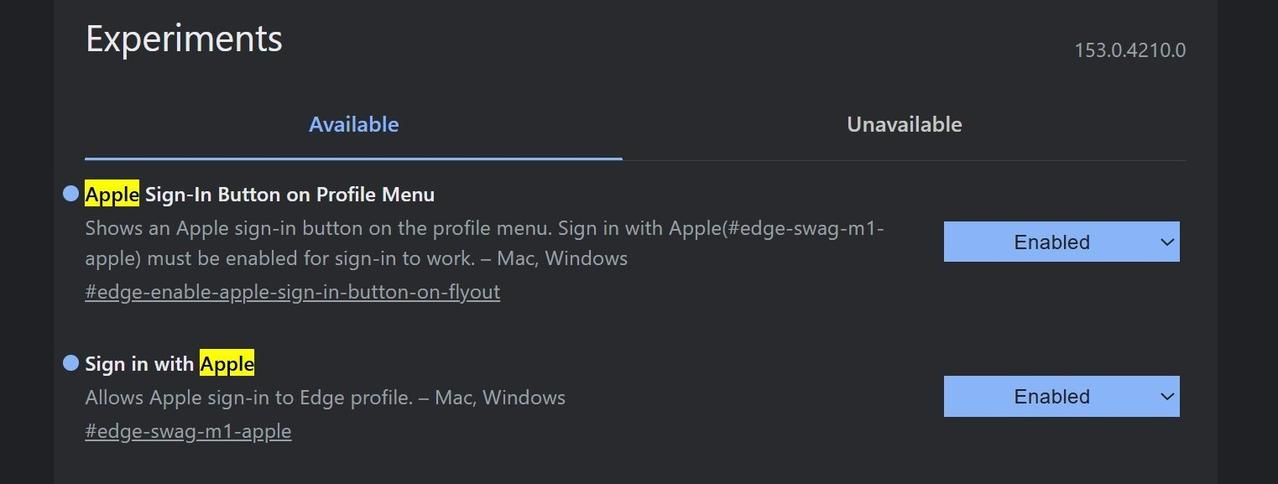 【Microsoft Edge 浏览器将获得 Apple 帐户登录支持】

Mi
