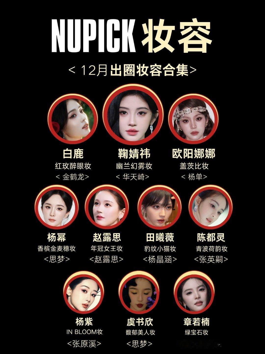 12月出圈妆容排名前十 