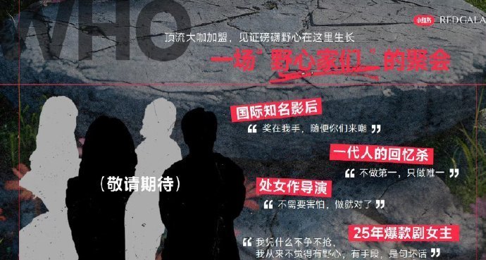 小红书预告嘉宾时，提到了“25年爆款剧女王”，引用《许我耀眼》里女主台词，大家猜