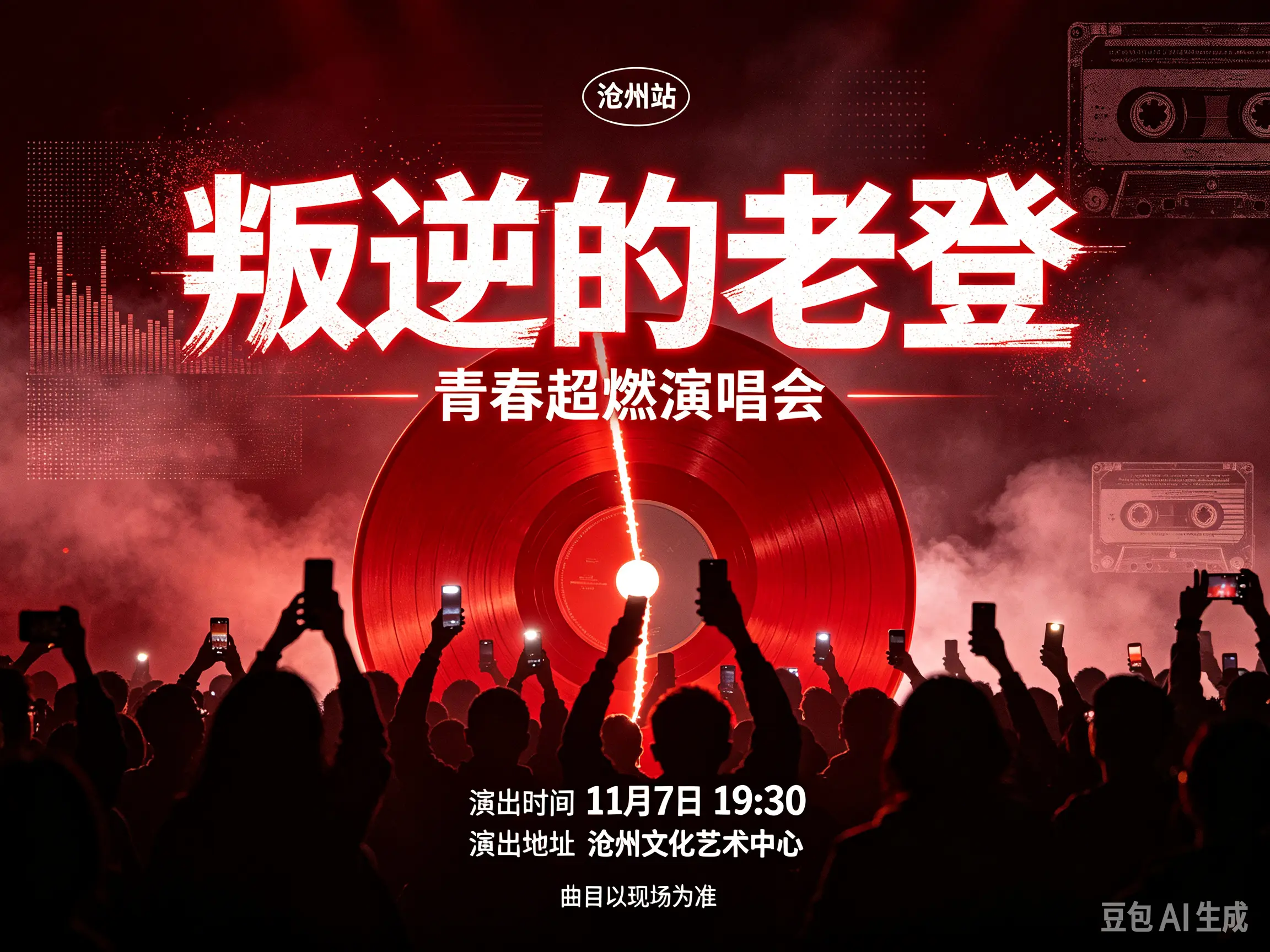 沧州这场老歌狂欢来了，做永不认输的叛逆老登