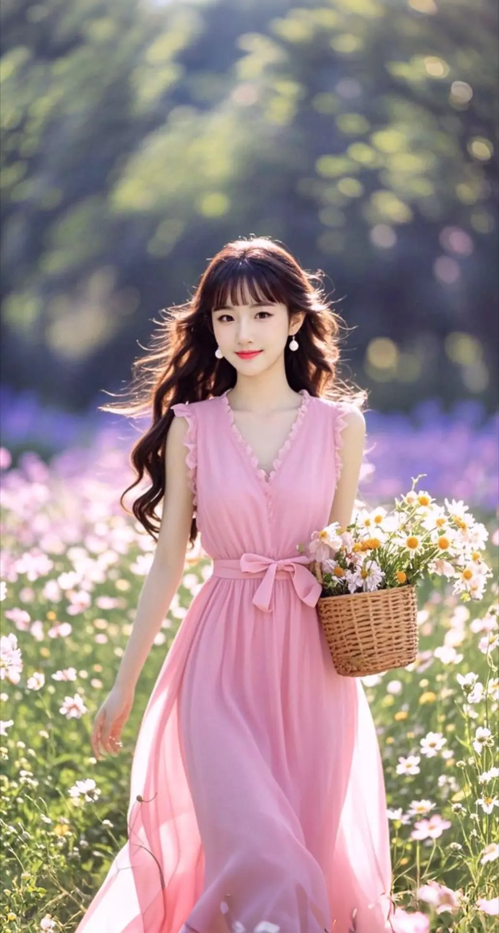 AI扩图 AI夏野粉裳