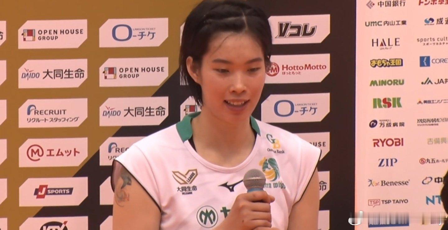 陈氏青翠荣膺今天日联单场最佳，她帮助群马绿翼3-0击败冈山海鸥（24扣9中1失，