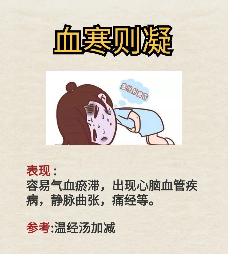 血寒则凝、血热生疮、血瘀失眠，血虚则痒。