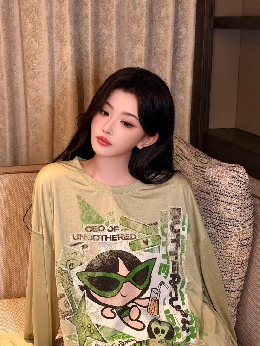 孔雪儿越来越美啊🍃新造型满满春日绿意~ 